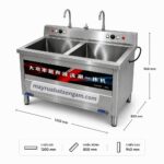 Máy Rửa Bát Công Nghiệp Sóng Âm 1m2 XW 1200