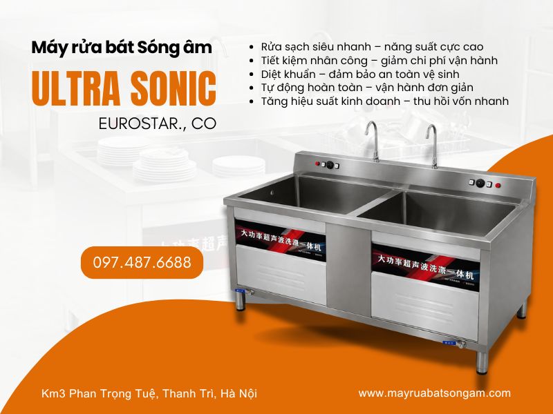 Máy rửa bát công nghiệp Bắc Ninh