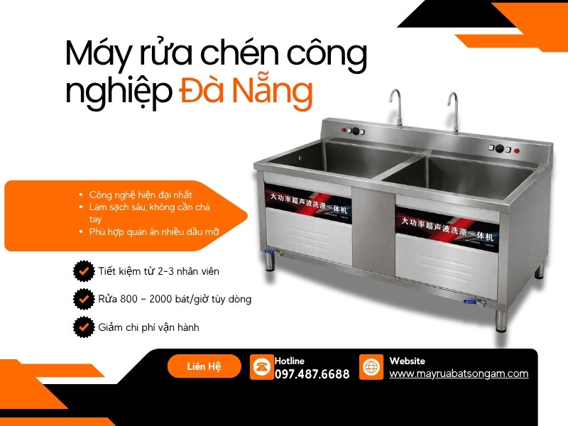 Máy rửa chén bát công nghiệp Đà nẵng
