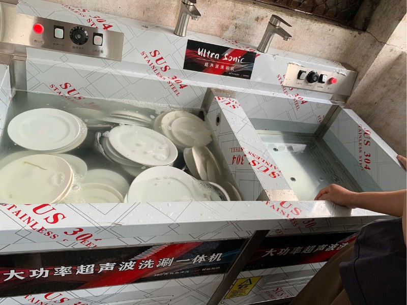 Cung cấp máy rửa bát công nghiệp sóng âm tại Hạ Long