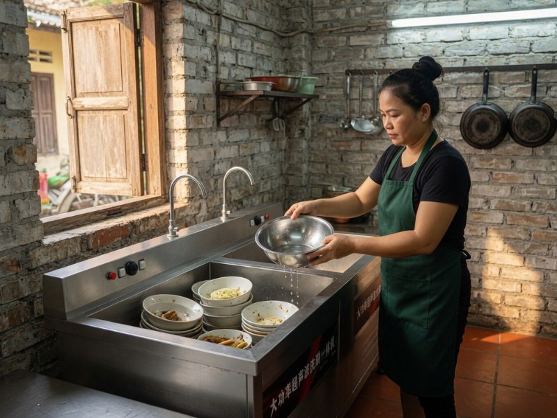 Cung cấp máy rửa chén bát công nghiệp tại Quảng Nam giá tốt